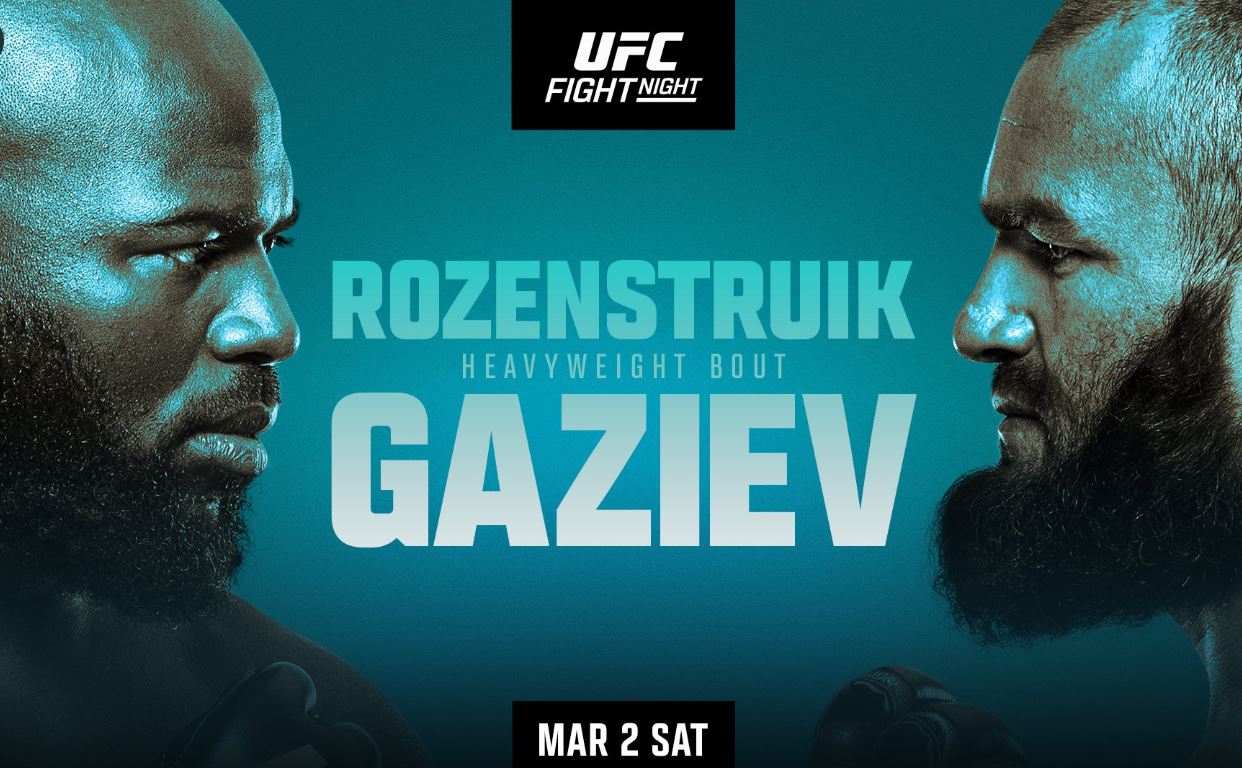 UFC Vegas 87, Jairzinho Rozenstruik, Shamil Gaziev, Resultados, UFC