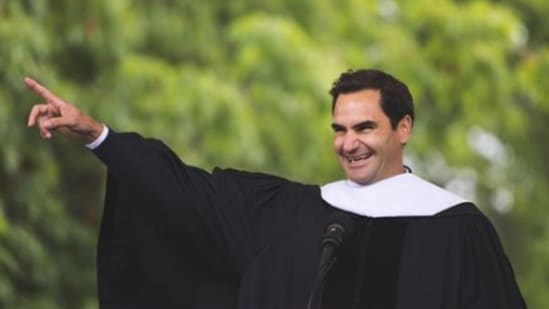 Roger Federer recibió un Doctorado Honoris Causa en Dartmouth College.  (Instagram/dartmouthcollege)