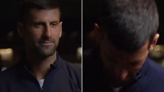 Novak Djokovic no quería saber nada de esto (captura de pantalla)