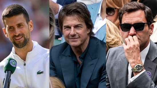 Novak Djokovic, Tom Cruise y Roger Federer lucen relojes de lujo en Wimbledon 2024