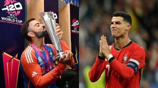 Virat Kohli ganó el Mundial T20 en su último intento, mientras que Cristiano Ronaldo ha anunciado que será su última Eurocopa. (ANI y AFP)