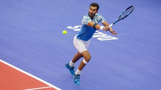 Yuki Bhambri en acción a principios de este año.(Getty)