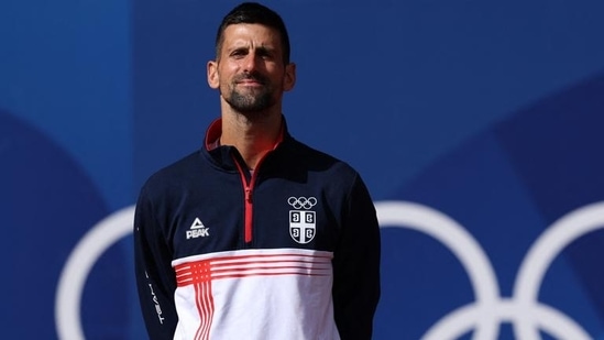 Novak Djokovic de Serbia durante los Juegos Olímpicos de París (HT_PRINT)