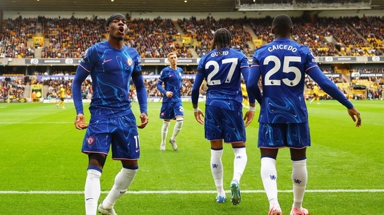 Noni Madueke anotó un triplete del Chelsea. (REUTERS)