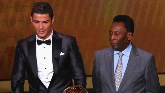 Cristiano Ronaldo le dedicó una indirecta sutil a Pelé. (Getty Images)