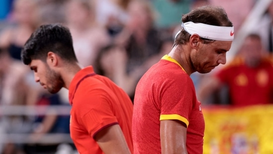 Rafael Nadal y Carlos Alcaraz, eliminados del dobles masculino de los Juegos Olímpicos (REUTERS)