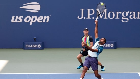 US Open 2024: Rohan Bopanna y Matthew Ebden en acción. (USA TODAY Sports vía Reuters Con)