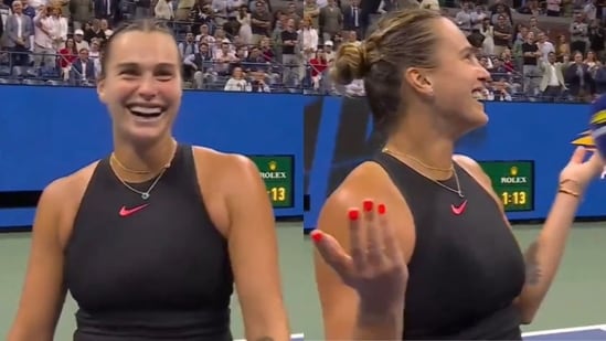 Aryna Sabalenka se ofrece a pagar las bebidas de los fans.