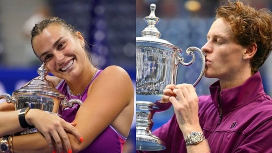 Sabalenka y Sinner han ganado dos títulos de Grand Slam este año.