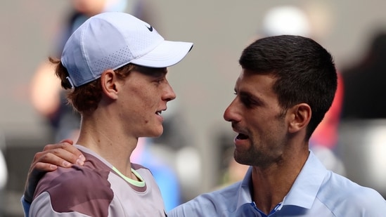 Novak Djokovic nombró a Jannik Sinner como uno de los contendientes al título. (AP)