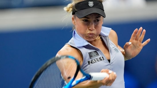 Tenis - US Open - Flushing Meadows, Nueva York, Estados Unidos - 31 de agosto de 2024 La kazaja Yulia Putintseva en acción durante su partido de tercera ronda contra la italiana Jasmine Paolini REUTERS/Eduardo Munoz(REUTERS)