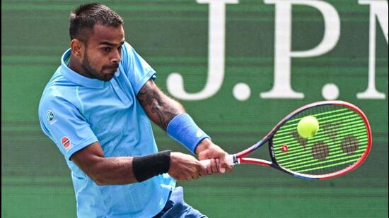 Sumit Nagal, actualmente número 84 del mundo, es el único jugador individual indio entre los 250 primeros del ranking ATP. (AFP)