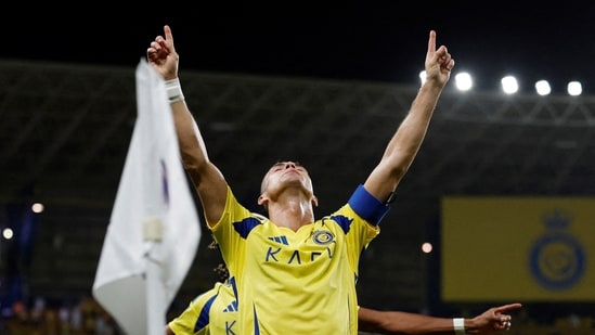 Cristiano Ronaldo celebra marcar un gol. (REUTERS)