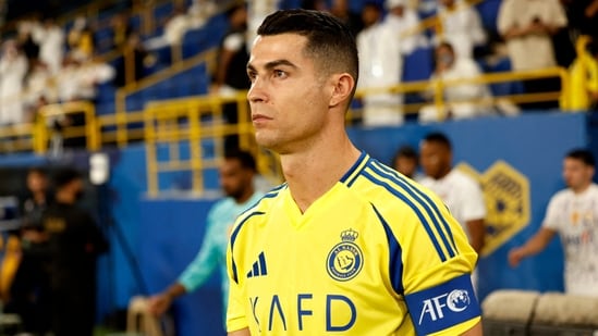 Cristiano Ronaldo del Al Nassr antes de un partido.(REUTERS)