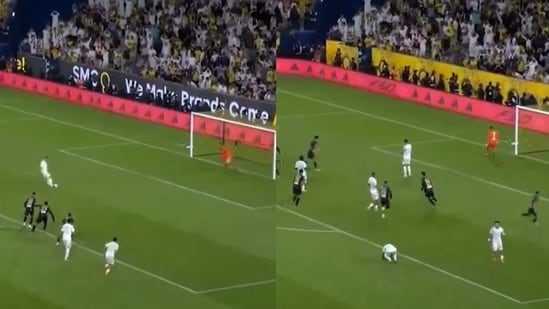 Cristiano Ronaldo falla su penalti.