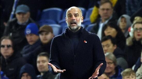 Pep Guardiola, entrenador del Manchester City. (Reuters)