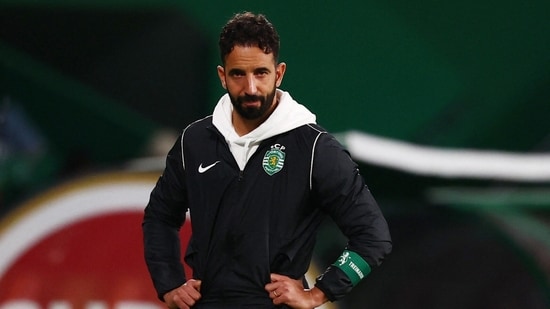 Rubén Amorim durante un partido.(REUTERS)