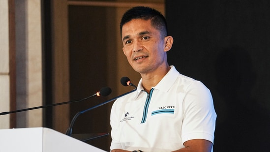 Leyenda del fútbol indio Sunil Chhetri (PTI)