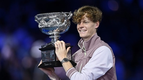 Jannik Sinner es el actual campeón individual masculino del Abierto de Australia (AFP)