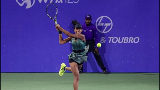 Maaya venció a Iryna Shymanovich en sets rectos. (WTA) Maaya venció a Iryna Shymanovich en sets rectos. (WTA)