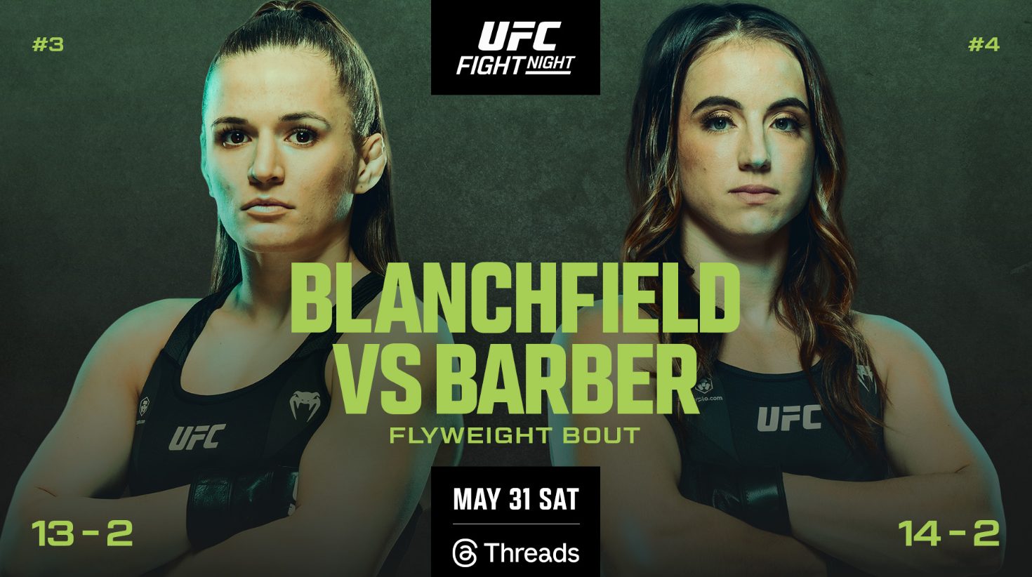 UFC Vegas 107, Resultados, Maycee Barber, Erin Blanchfield, Resultados, UFC